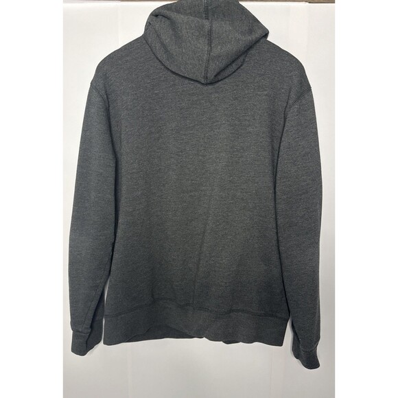Gap Full Zip Hoodie Large Y2K‎ Spellout Logo Sweatshirt Gray Grunge Classic - Picture 6 of 6